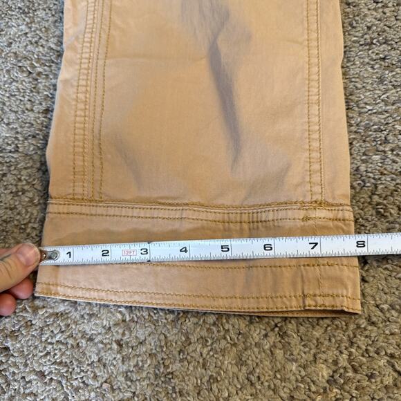 Aventura Clothing Organic Cotton Sustainable Crop Pants Women's 12 Brown Stretch - Picture 2 of 10